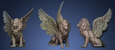 3D model Winged Lion statue (STL)